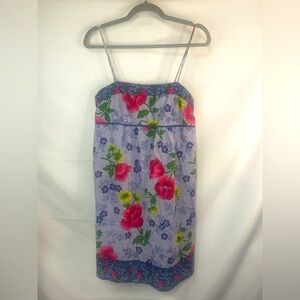 Flying Tomato 100% cotton dress. An adorable shift with a floral print. Size Lg.